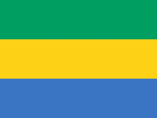 Флаг Gabon